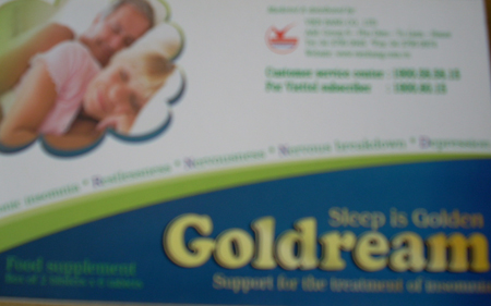 GOLDREAM -Sản phẩm giúp người bị mất ngủ, có giấc ngủ ngon